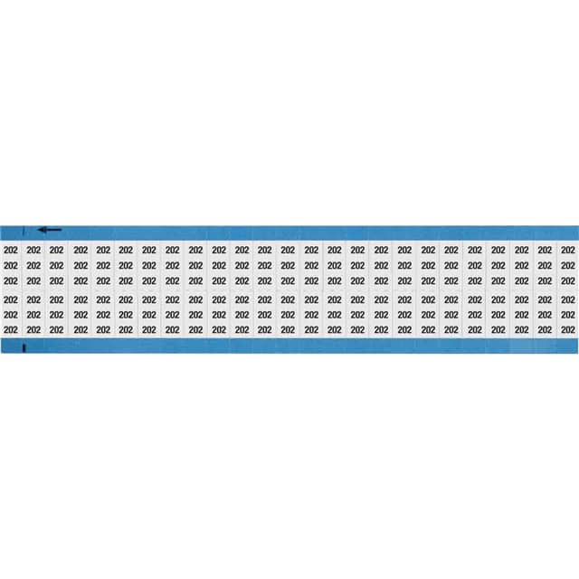 WM-202-SC-PK WIRE MARKER, 0.75 IN H