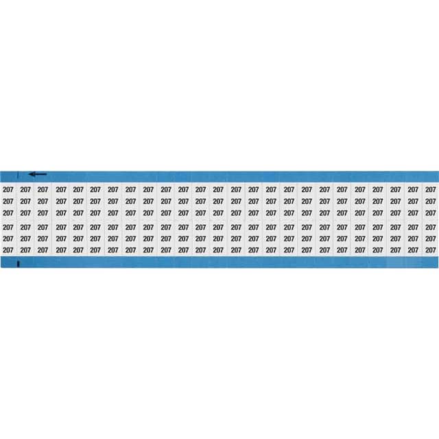 WM-207-SC-PK WIRE MARKER, 0.75 IN H