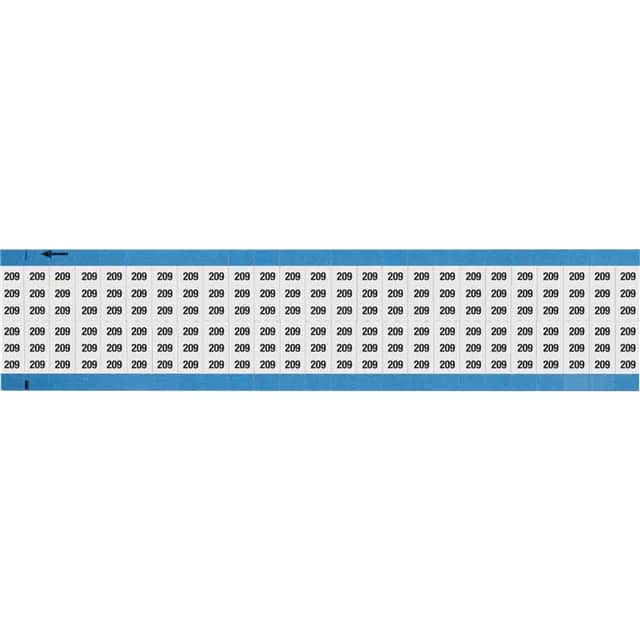 WM-209-SC-PK WIRE MARKER, 0.75 IN H