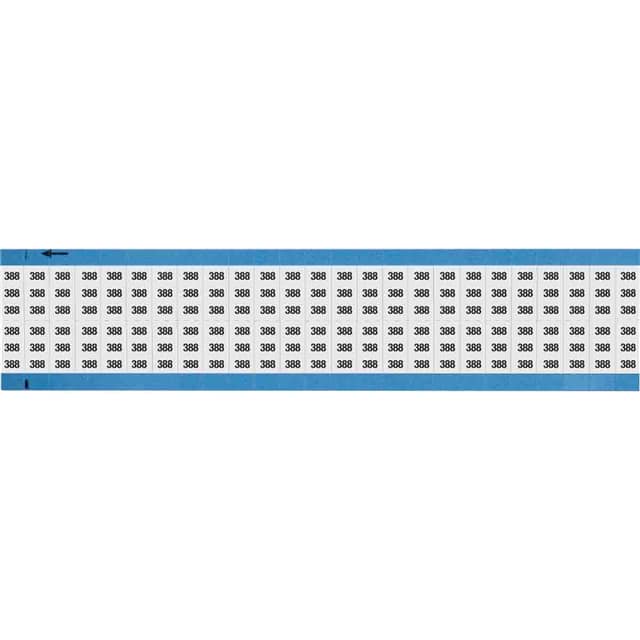 WM-388-SC-PK WIRE MARKER, 0.75 IN H