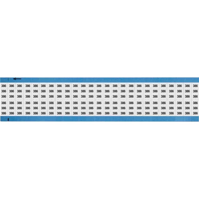 WM-386-SC-PK WIRE MARKER, 0.75 IN H