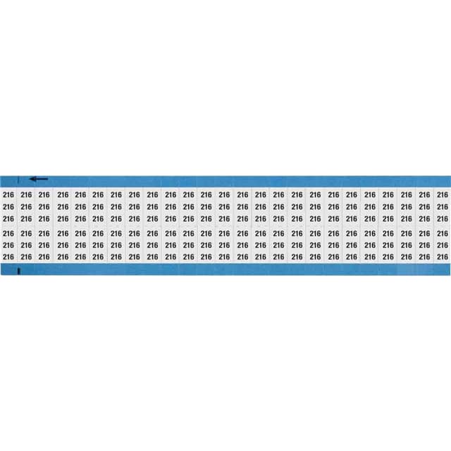 WM-216-SC-PK WIRE MARKER, 0.75 IN H