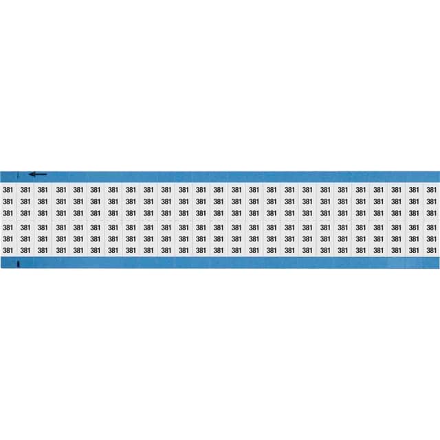 WM-381-SC-PK WIRE MARKER, 0.75 IN H