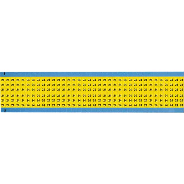 WM-24-YL-SC-PK WIRE MARKER, 0.75 IN H