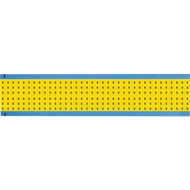 WM-6-YL-SC-PK WIRE MARKER, 0.75 IN H