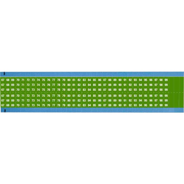 WM-67-99-GR-SC-PK WIRE MARKER, 0.75 IN H