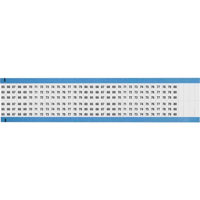 WM-65-80-DC-SC-PK WIRE MARKER, 0.75 IN H
