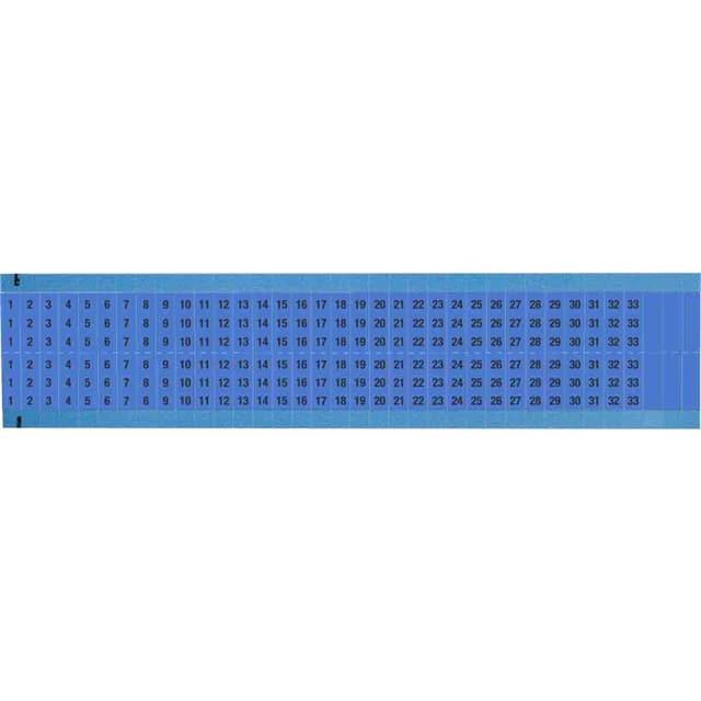 WM-1-33-BL-SC-PK WIRE MARKER, 0.75 IN H