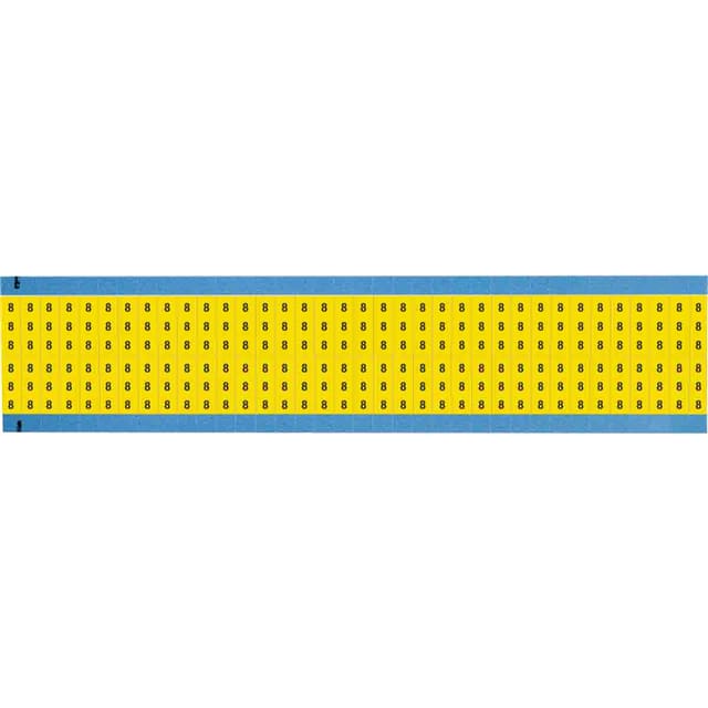 WM-8-YL-SC-PK WIRE MARKER, 0.75 IN H