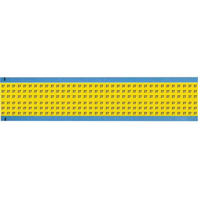 WM-27-YL-SC-PK WIRE MARKER, 0.75 IN H