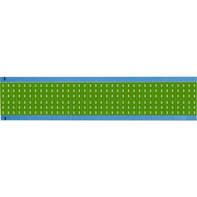 WM-3-GR-SC-PK WIRE MARKER, 0.75 IN H