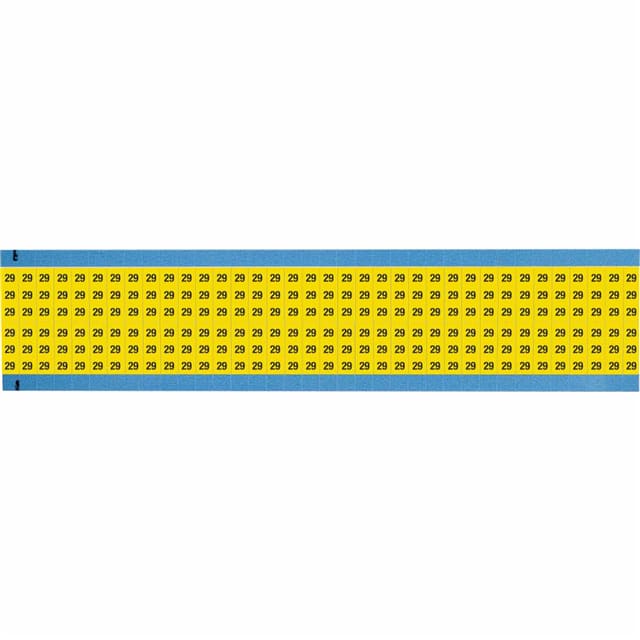 WM-29-YL-SC-PK WIRE MARKER, 0.75 IN H