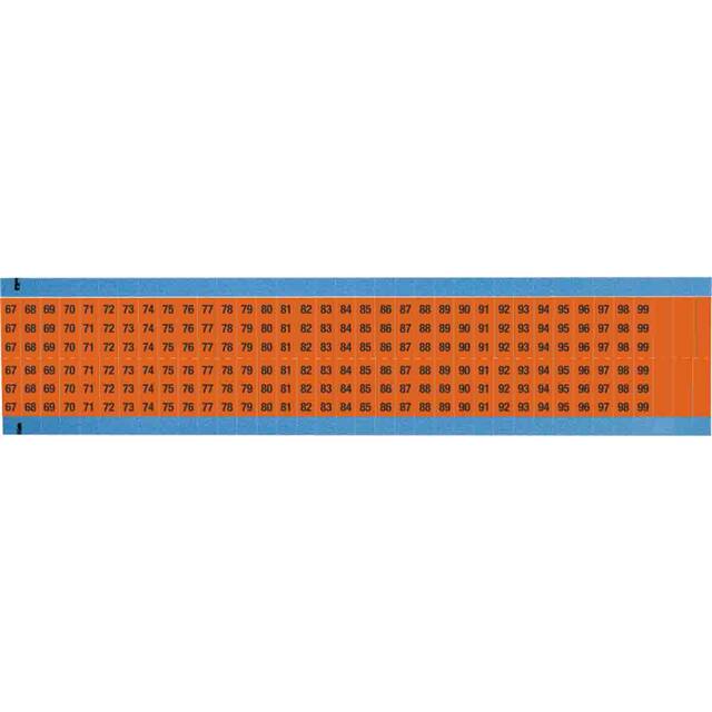 WM-67-99-OR-SC-PK WIRE MARKER, 0.75 IN H