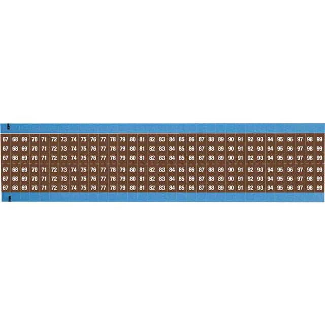 WM-67-99-BR-SC-PK WIRE MARKER, 0.75 IN H