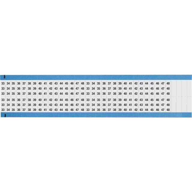 WM-33-48-DC-SC-PK WIRE MARKER, 0.75 IN H