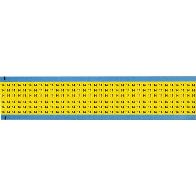 WM-14-YL-SC-PK WIRE MARKER, 0.75 IN H