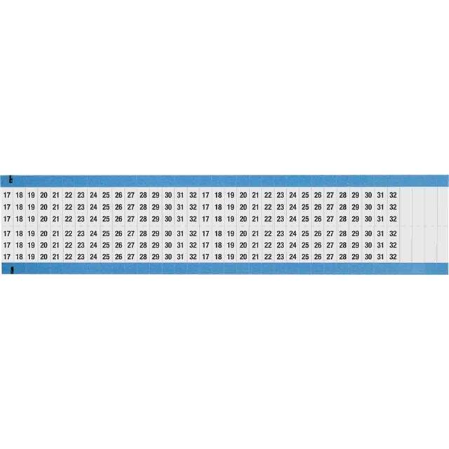 WM-17-32-DC-SC-PK WIRE MARKER, 0.75 IN H