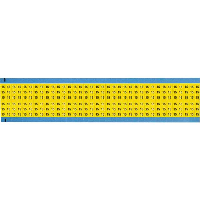 WM-15-YL-SC-PK WIRE MARKER, 0.75 IN H