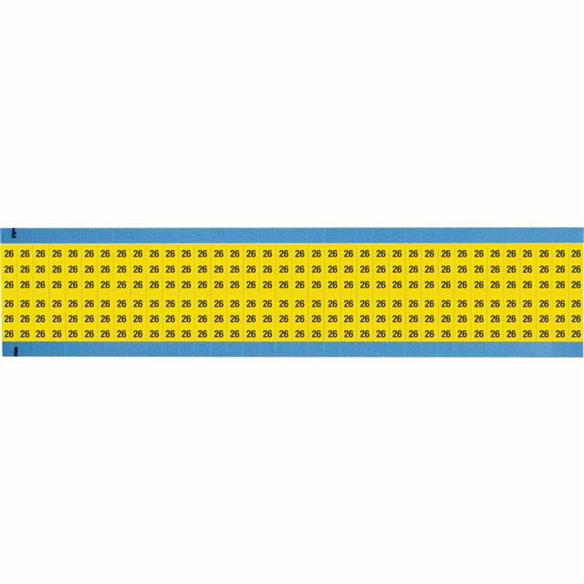 WM-26-YL-SC-PK WIRE MARKER, 0.75 IN H