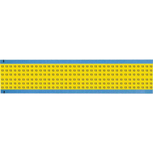 WM-13-YL-SC-PK WIRE MARKER, 0.75 IN H