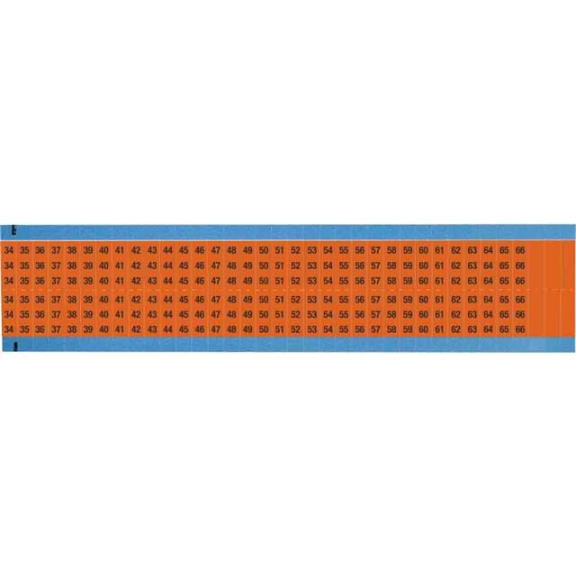 WM-34-66-OR-SC-PK WIRE MARKER, 0.75 IN H