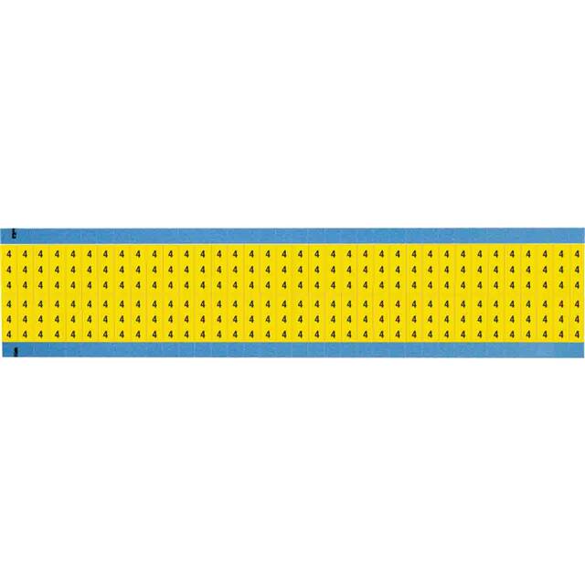 WM-4-YL-SC-PK WIRE MARKER, 0.75 IN H