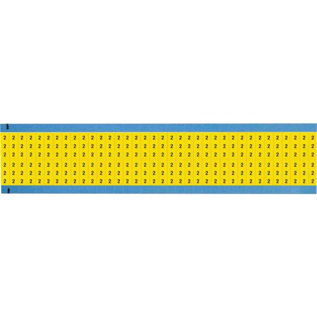 WM-2-YL-SC-PK WIRE MARKER, 0.75 IN H