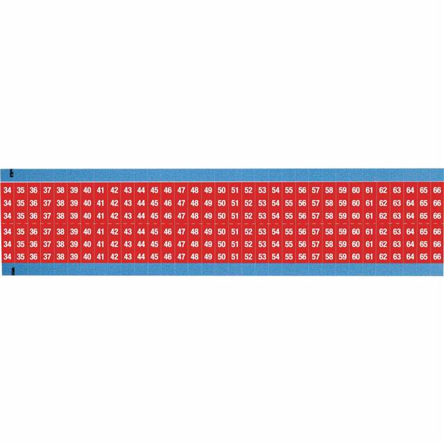 WM-34-66-RD-SC-PK WIRE MARKER, 0.75 IN H