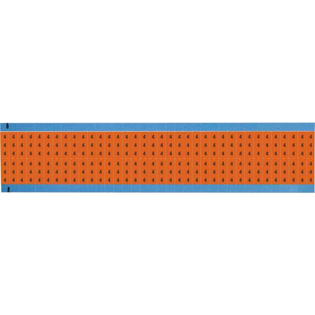 WM-4-OR-SC-PK WIRE MARKER, 0.75 IN H