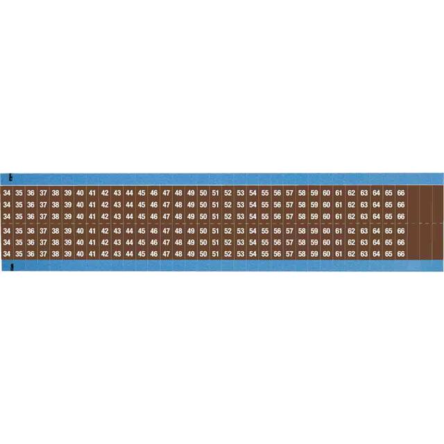 WM-34-66-BR-SC-PK WIRE MARKER, 0.75 IN H