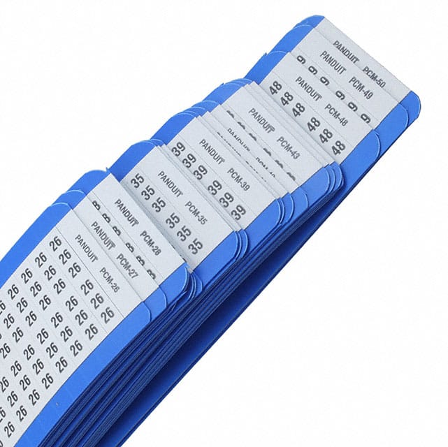 PCMCP-26-50 WIRE MARKR CARD 6.4MMX38.1MM WHT