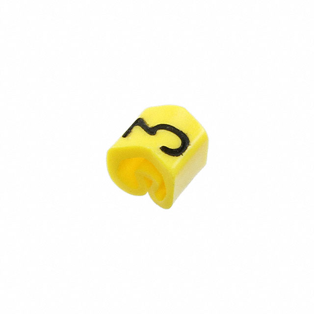 0825544:3 WIRE MARKER SLIP-ON YELLOW