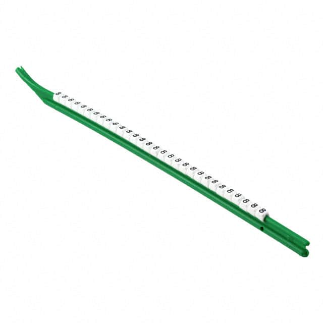 WC3-8 WIRE MARKER CLIP-ON WHITE
