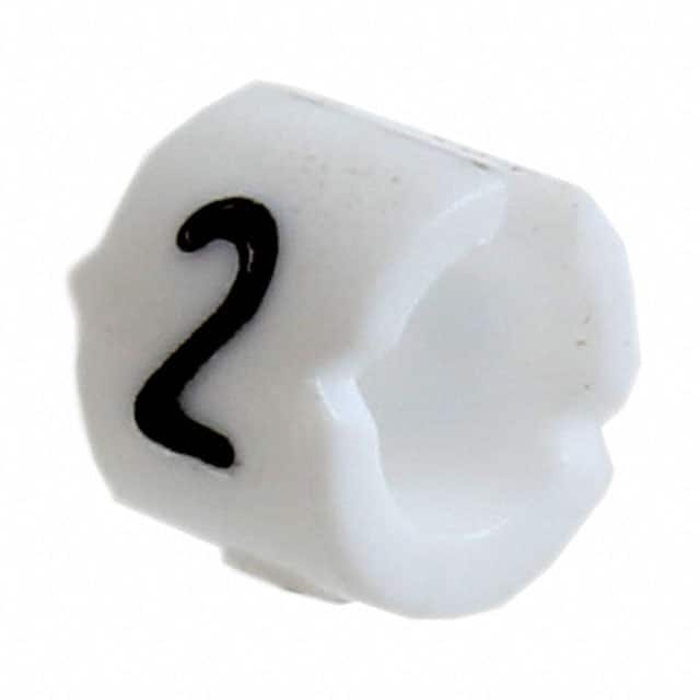 WC6-2 WIRE MARKER CLIP-ON WHITE
