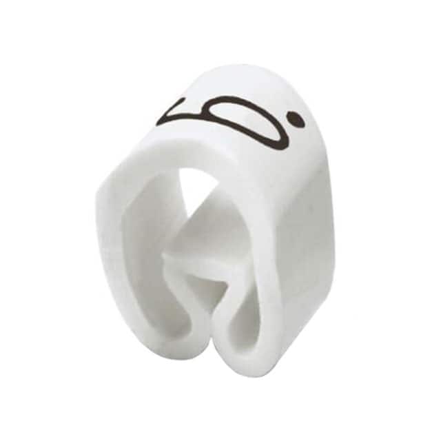 0825874:6 WIRE MARKER SLIP-ON 3.2MM WHITE