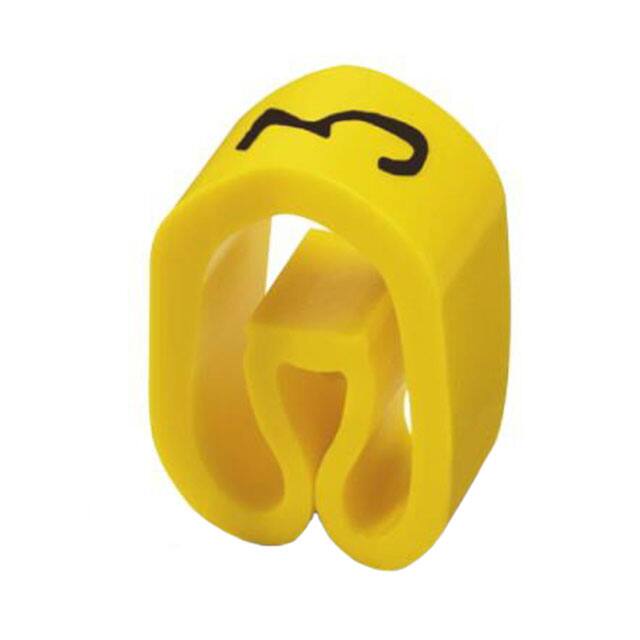 0826129:3 WIRE MARKER SLIP-ON 4.3MM YELLOW