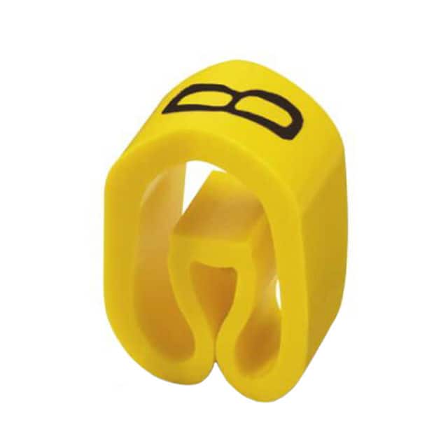 0826132:B WIRE MARKER SLIP-ON 4.3MM YELLOW