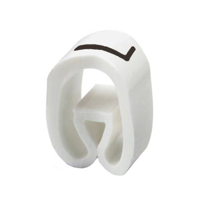 0826174:L WIRE MARKER SLIP-ON 4.3MM WHITE