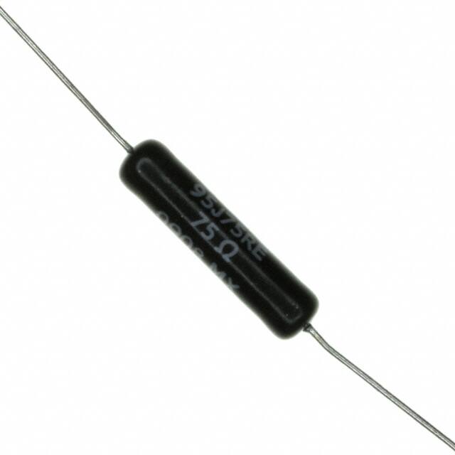 95J75RE RES 75 OHM 5% 5W AXIAL