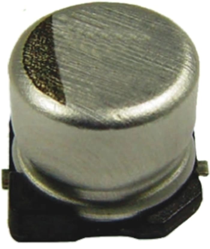 NAZT471M16V8X10.5NBF This NIC Components NAZT471M16V8X10.5NBF is a 470µF, 16V dc Aluminium Electrolytic Capacitor. It is designed for surface mount applications.