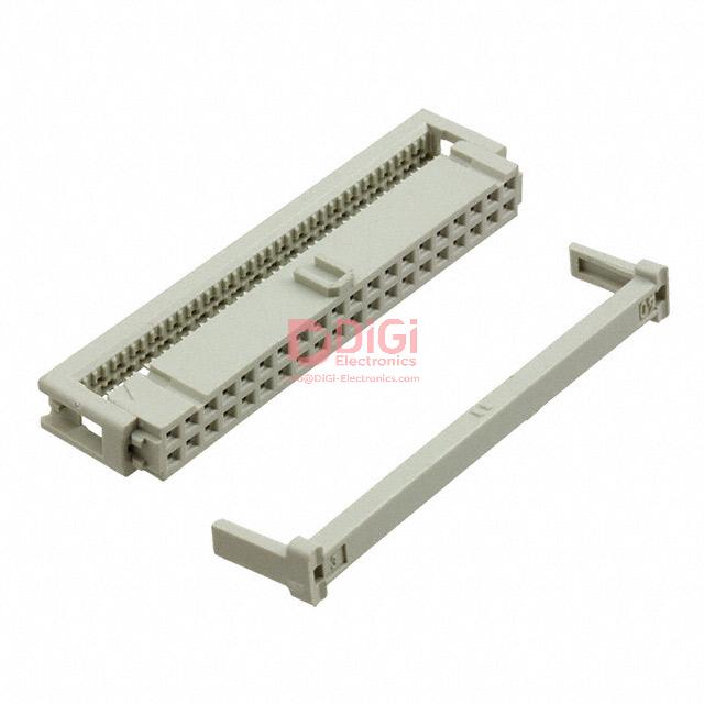 9185406813 The Harting 9185406813 is a 40-position rectangular receptacle connector designed for free-hanging or panel mount applications. It features IDC termination and gold-plated contacts.