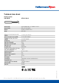 305-09509 The HellermannTyton 305-09509 is a flexible, coloured heat shrinkable tubing with a 2:1 shrink ratio. It operates from -55°C to +135°C.
