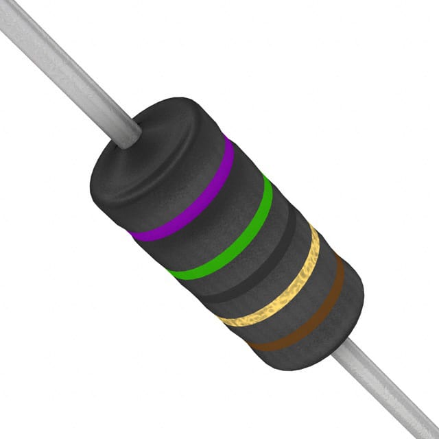 WHB75RFET RES 75 OHM 1% 1W AXIAL