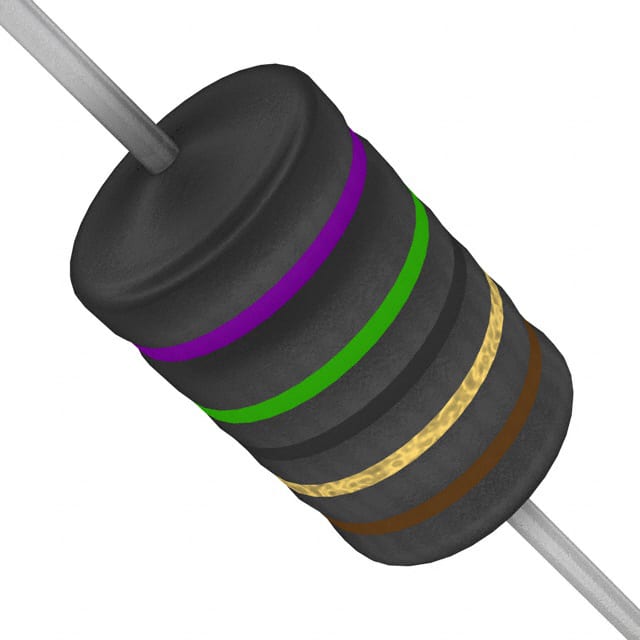 WNC75RFET RES 75 OHM 1% 2W AXIAL