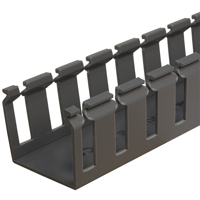 G1.5X1.5LG6 WIRE DUCT SLOTTED SCREW 6' GRAY