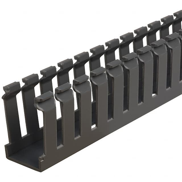 F.75X1.5LG6 WIRE DUCT SLOTTED SCREW 6' GRAY