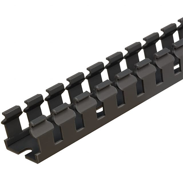 F.75X.75LG6 WIRE DUCT SLOTTED SCREW 6' GRAY