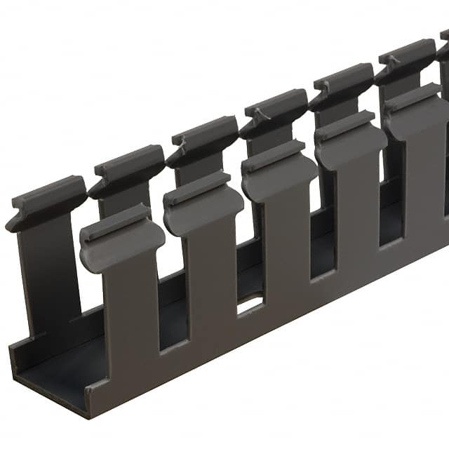 G.75X1.5LG6 WIRE DUCT SLOTTED SCREW 6' GRAY