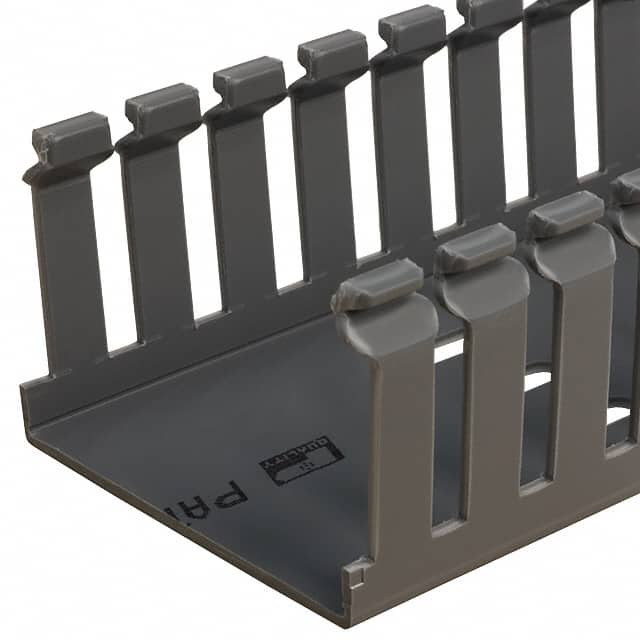 F2X1.5LG6 WIRE DUCT SLOTTED SCREW 6' GRAY
