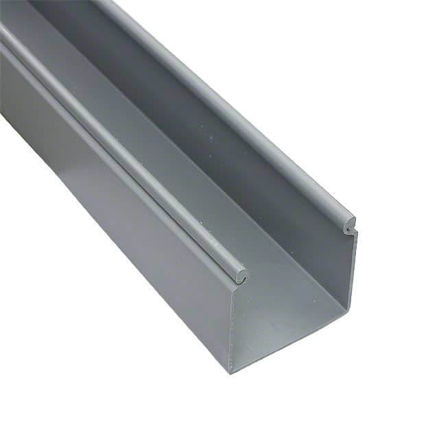 HS1.5X2LG6NM WIRE DUCT SOLID BASE 6' GRAY